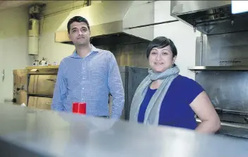  ?? KAYLE NEIS ?? Manish Shamnani and Kruti Patel, co-owners of 123 Pizza, don’t skimp on quality, saying that everything they serve to their growing base of customers is “freshly made from scratch.”