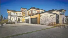  ?? MERLE PROSOFSKY ?? Vicky's Homes' Verity III, at more than 4,700 square feet, won Estate Homes Over $1 Million award at the BILD Alberta Awards, held virtually in late September.