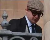  ??  ?? The earl arrives at court in Edinburgh for sentencing after pleading guilty to the sex attack