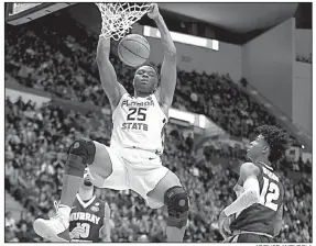  ?? AP/ELISE AMENDOLA ?? Florida State’s Mfiondu Kabengele (25) scored 22 points to lead the Seminoles to a 90-62 victory over Murray State on Saturday in the Midwest Region of the NCAA men’s tournament in Hartford, Conn.