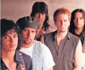  ?? MARICE COHN BAND Miami Herald file ?? Miami rock band Nuclear Valdez in a July 31, 1993, file photo. From left to right: Fro Sosa, Gus Diaz, Juan Diaz, Robert LeMont and Jorge Barcala.