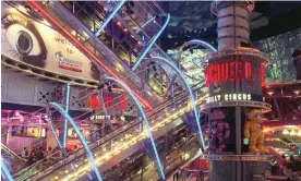  ?? Photograph: PA Images/Alamy ?? Vision of the future … the ‘rocket’ escalators in London’s Trocadero were ‘like going from normality into a spaceship’.