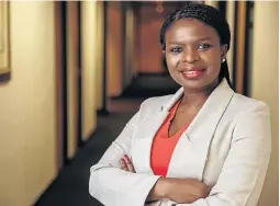  ?? /SUPPLIED ?? Belinda Mapongwana’s law firm provides legal services mainly to SMMEs.