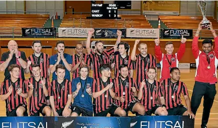  ?? PHOTO: PHOTOSPORT ?? Canterbury captured their second national men’s futsal title in two years on Sunday.