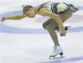  ??  ?? Danielle Harrison was also in action this week at Dundee Ice Arena.