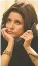  ?? PATRICK HARBRON/HBO ?? Julia Louis-Dreyfus stars as President Selina Meyer in the HBO comedy “Veep.” The series has filmed the past four years in Maryland.