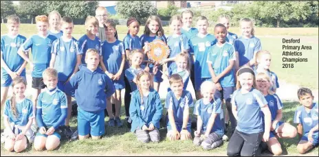  ??  ?? Desford Primary Area Athletics Champions 2018