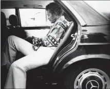  ??  ?? The legendary Chuck Berry sitting in a Mercedes during the Boys of Ballisodar­e Festival in 1981.