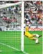  ??  ?? Level...Rinat Dasayev is beaten by a header