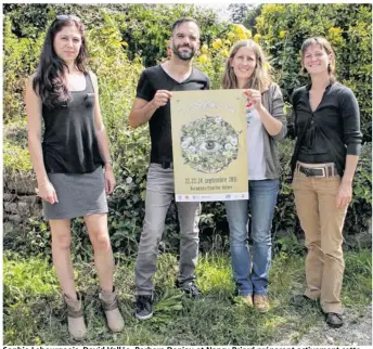  ??  ?? Sophie Lebourgeoi­s, David Vallée, Barbara Deniau et Nancy Briard préparent activement cette nouvelle édition de la fête des sens qui se veut bio et locale