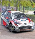  ??  ?? El auto de Ott Tänak