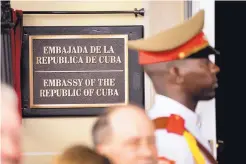  ?? ANDREW HARNIK/ASSOCIATED PRESS ?? The U.S. has expelled two Cuban diplomats from Washington American diplomats in Havana suffered unexplaine­d symptoms. after two