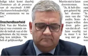  ?? FOTO BELGA ?? “Wat mij betreft is de kous af”, zegt defensiemi­nister Steven Vandeput.