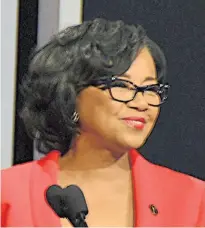  ??  ?? La saliente. Cheryl Boone Isaacs, por la integració­n.