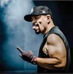  ?? FOTO: PER LANGE ?? Ice-T alias Tracy Lauren Marrow gik forrest, da Body Count baskede til Aarhus.