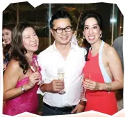  ??  ?? GRAND LAUNCH. At the launch of The Residences at The Sheraton Cebu Mactan Resort, the Manigsaca family—Samantha, AppleOne Properties Inc, president Ray; director Venus, and Patrick. Middle photo, Tahara Leisure and Hospitalit­y Group president Cyndy...