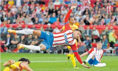  ?? JOAN MONFOR (AP/LAPRESSE) ?? Portu, durante el partido del sábado ante el Barça.