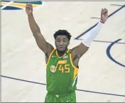  ?? RICK BOWMER — THE ASSOCIATED PRESS ?? Donovan Mitchell is averaging 24.8 points per game for the Jazz, who have gotten off to the best start in the NBA.