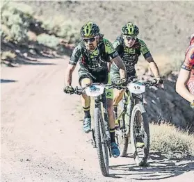  ?? FOTO: TITAN DESERT ?? Guillem Muñoz (323) ganó la sección inicial de la etapa maratón