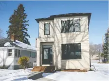  ??  ?? Infill houses are becoming more common in Saskatoon. Lexis Homes is experience­d at such projects, as with its latest at 1309 Osler St.