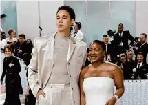  ?? Getty Images file photo ?? Brittney Griner, left, and Cherelle Griner attend the Met Gala last May at the Metropolit­an Museum of Art in New York City.