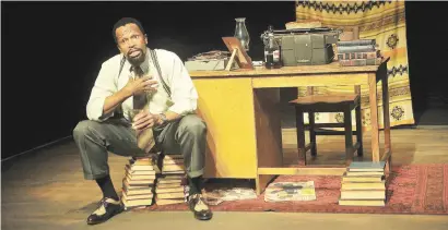  ?? House of Truth ?? NOTHING BUT THE TRUTH. Legendary stage and television actor Sello Maake ka-Ncube on stage during the final rehearsal of at the Market Theatre.