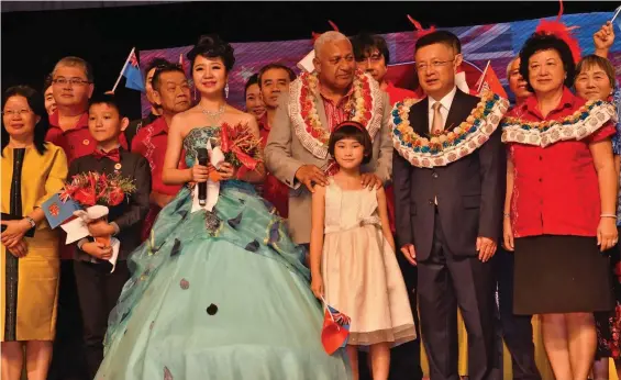  ?? Photo: DEPTFO News ?? Bouquets and garlands made by Sera Ledua used at the 70th Anniversar­y of the Founding of the People’s Republic of China celebratio­ns held in Suva on September 8, 2019.