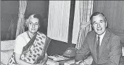  ?? HT ARCHIVES ?? George HW Bush, who was then the vice president of the US, with former PM Indira Gandhi during a visit to India in 1984.