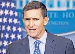  ??  ?? The defuser? National Security Adviser Michael Flynn last week put Iran “on notice” after it reportedly tested nuclear-capable ballistic missiles.