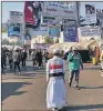  ??  ?? UNREST: Anti-government protesters gather in Tahrir Square, Baghdad, Iraq.