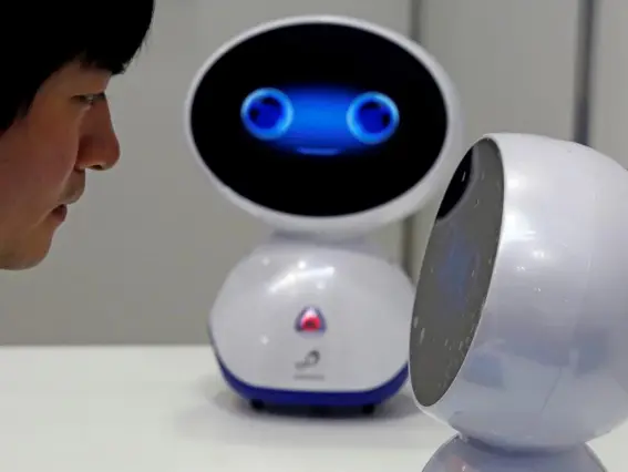  ??  ?? U-Chain AI’s ‘Genie’ is shown during Tokyo Care Week. It’s designed to look after the elderly – but could it make decisions outside its programmin­g? (Reuters)