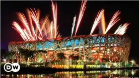  ??  ?? Ein Feuerwerk zur Eröffnung der Olympische­n Sommerspie­le 2008 in Peking