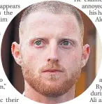  ??  ?? ACCUSED Ben Stokes at court