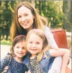  ?? Contribute­d photo ?? Lindsey Laughingho­use, of Brookfield, and daughters Adilynn, 5, and Brynn, 3.