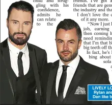  ??  ?? LIVELY LOCKDOWN: Rylan and husband Dan like to squabble