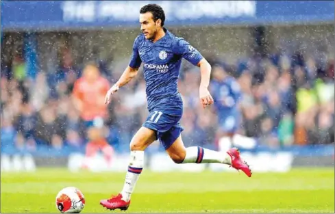  ?? AFP ?? Spanish Chelsea winger Pedro Rodriguez and the rest of the Blues squad were forced into self-isolation after a teammate tested positive for coronaviru­s.