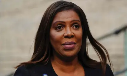  ?? Risky. Photograph: Bing Guan/Reuters ?? The New York attorney general, Letitia James, claimed in a lawsuit that the cryptocurr­ency firms’ proclaimed ‘low-risk investment’ was actually
