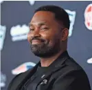  ?? MADDIE MEYER/GETTY IMAGES ?? New Patriots head coach Jerod Mayo says his job is to develop talent and get the team back to a championsh­ip level.