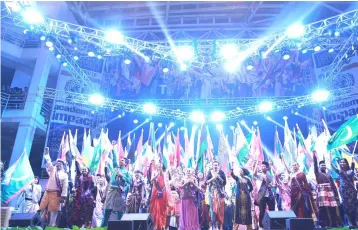  ??  ?? Limkokwing University’s Cultural Festival broke its own record in the Malaysia Book of Records by having the Most Number of Countries Delegates Participat­ing in a Cultural Festival with 110 countries.