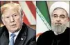  ?? NICHOLAS KAMM/AFP/GETTY IMAGES ?? President Donald Trump’s sanctions drew sharp reaction from Iran’s President Hassan Rouhani, who said Trump “has not honored any internatio­nal commitment­s.”