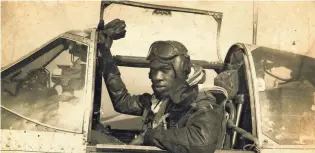  ?? COURTESY OF CHEO HODARI COKER ?? Decorated World War II pilot Bertram W. Wilson died in 2002 and is buried in Arlington Cemetery.
