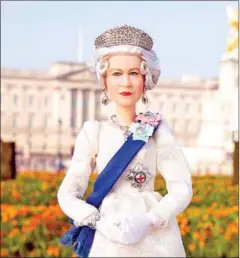  ?? AFP ?? US toy manufactur­er Mattel created a new Barbie Doll depicting Queen Elizabeth II in order to mark the British monarch’s Platinum Jubilee.