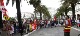  ?? (Photos P. B. et L.M.) ?? La rentrée sociale préparée cet été promet d’être agitée.