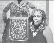  ?? Fidel Danieli Roberts Projects ?? BETYE Saar at the 1973 opening of an exhibition of her works at Cal State L.A.’s Fine Arts Gallery.