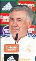  ?? ?? Carlo Ancelotti, ayer.