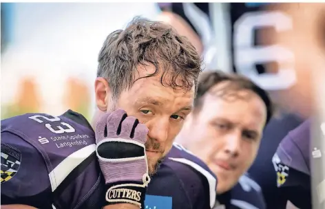  ?? RP-FOTO: RALPH MATZERATH ?? Daniel Berg gab sein Comeback für die Longhorns gegen Berlin.