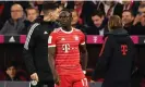  ?? Photograph: Adam Pretty/Getty Images ?? Sadio Mané goes off during Bayern Munich’s game at home to Werder Bremen.