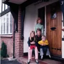  ?? Offside/Getty Images ?? Geoff Hurst at home in 1972 with his wife, Judith, and daughters Joanne (then four) and Claire (seven). Photograph: Ray Wright/