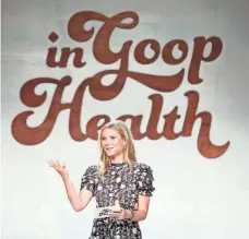  ?? NEILSON BARNARD/GETTY IMAGES ?? Gwyneth Paltrow defends the price of her health summit: “These are expensive to put on.”