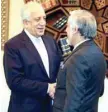  ??  ?? US special representa­tive for Afghanista­n, Zalmay Khalilzad, with Afghanista­n Chief Executive Abdullah Abdullah in Kabul on Sunday. — AFP